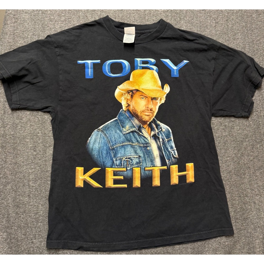 Toby Keith Mens Black Graphic T-Shirt I'm As Good Once As I Ever Was Size L